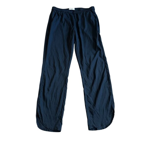 Marine Layer Black Pull-On Pants Cropped Length Stretch Casual Size Small Womens - Picture 1 of 11
